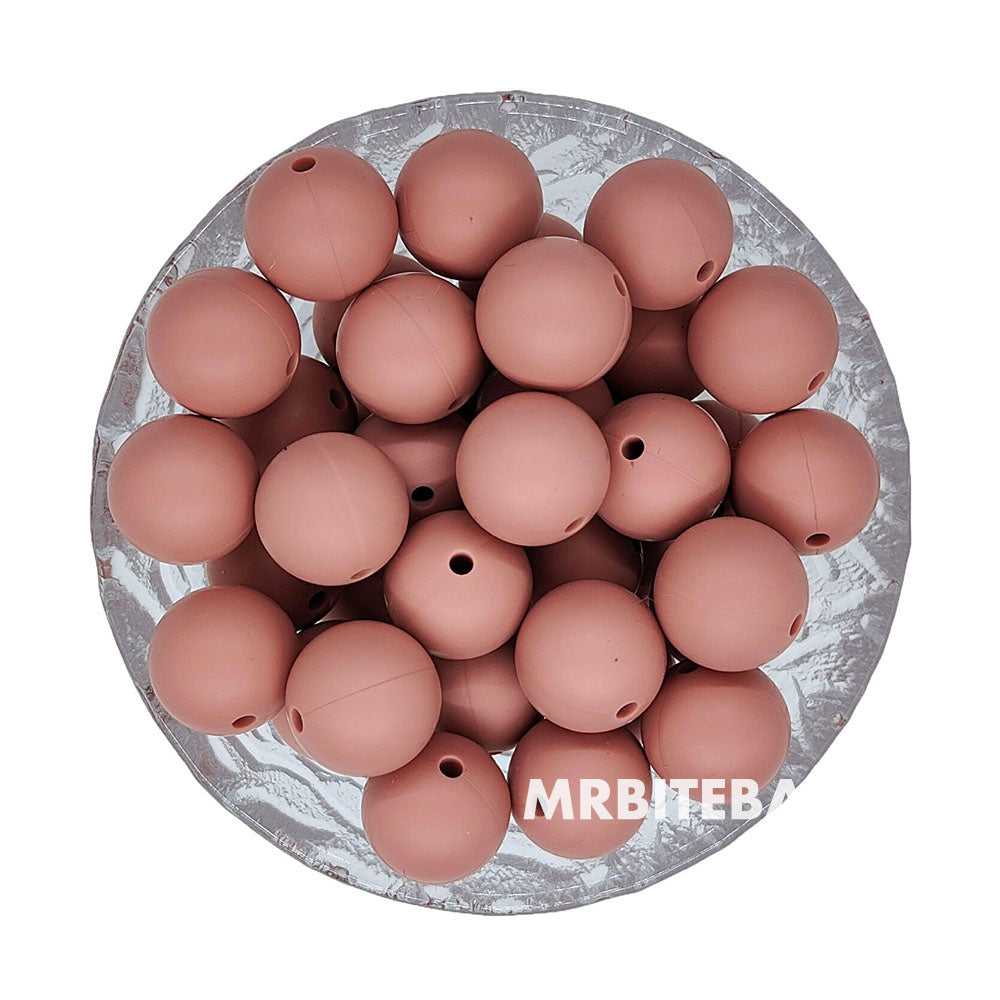 12/15mm - Dawn Rose Silicone Beads - Round - #76