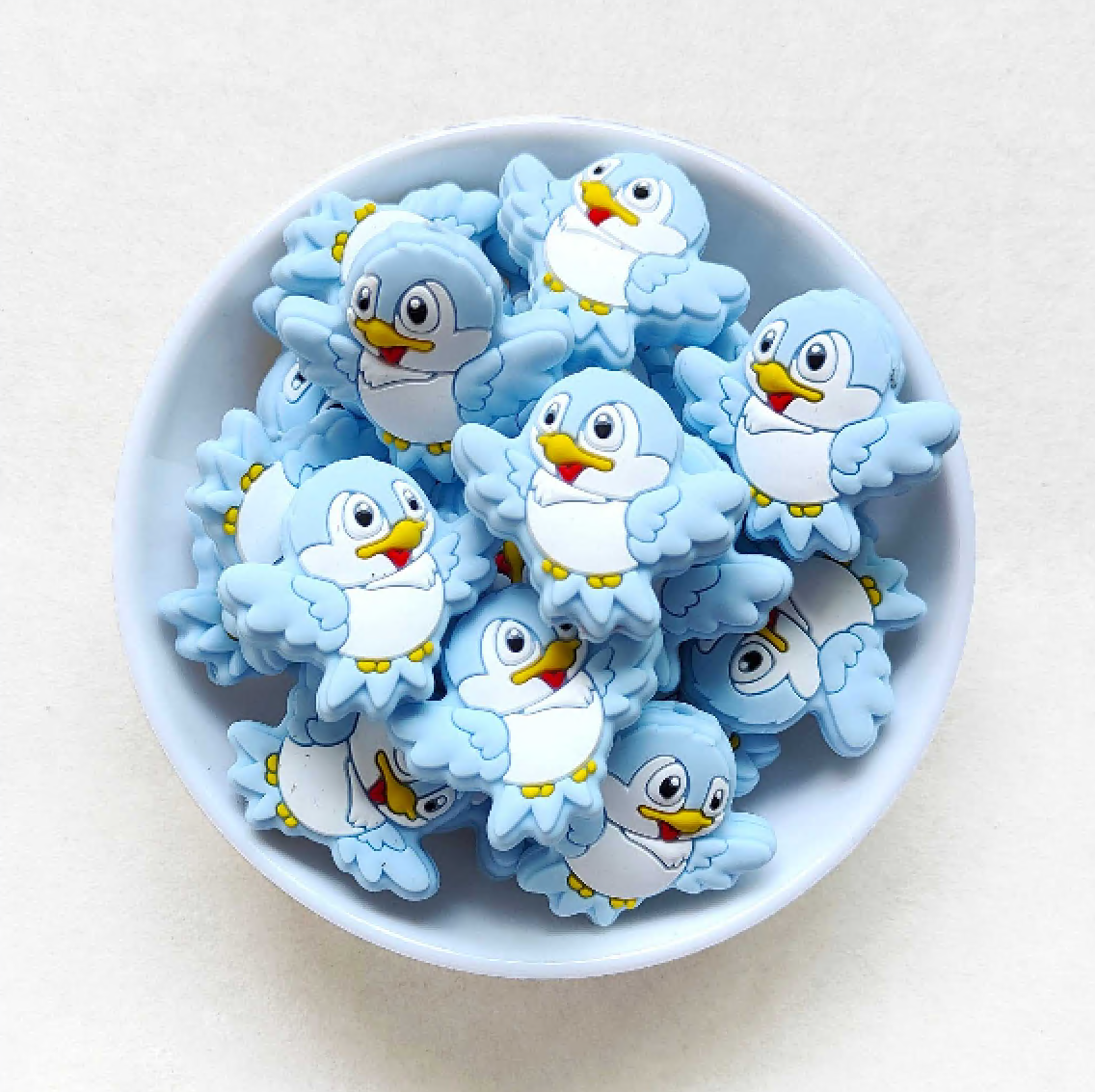 Bird Silicone Beads - 28*31mm