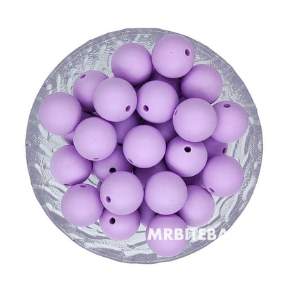 12/15mm Round Silicone Beads #98 - #119