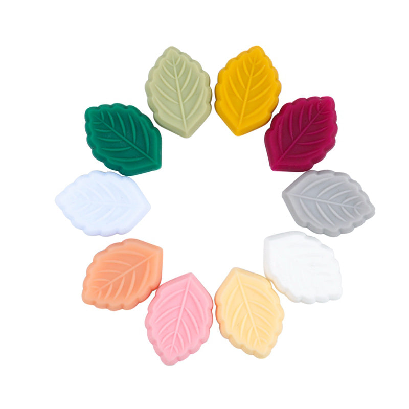Leaf Silicone Beads - 19*28mm