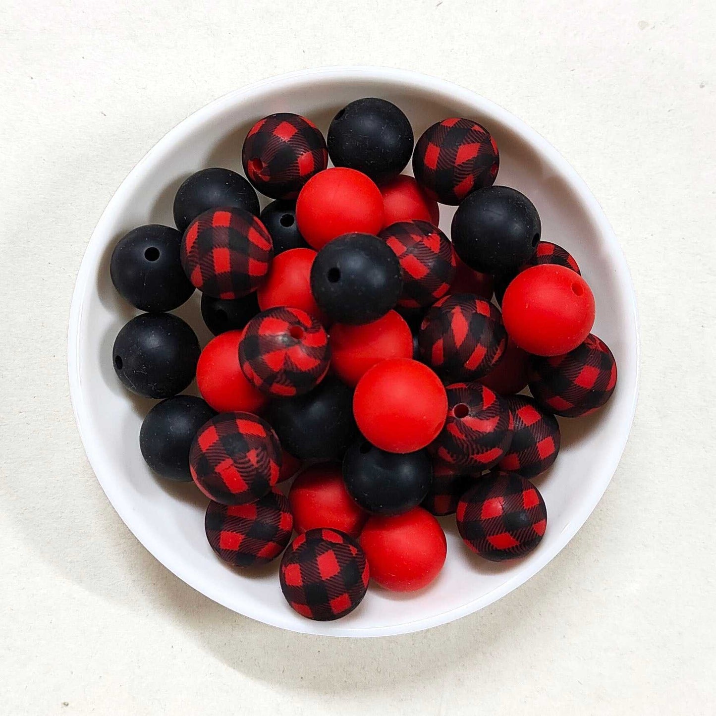 12/15mm Mix 3 Colors Round Silicone Beads