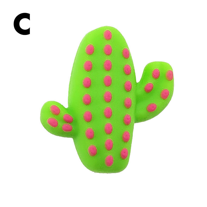 Cactus Silicone Beads 27*24mm