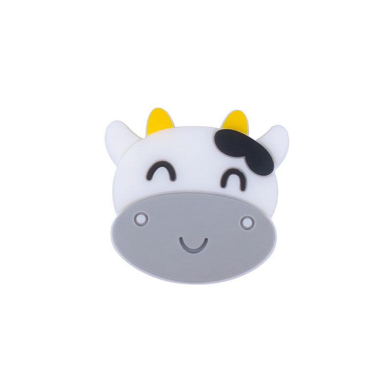 Cute Cow Silicone Beads 30mm