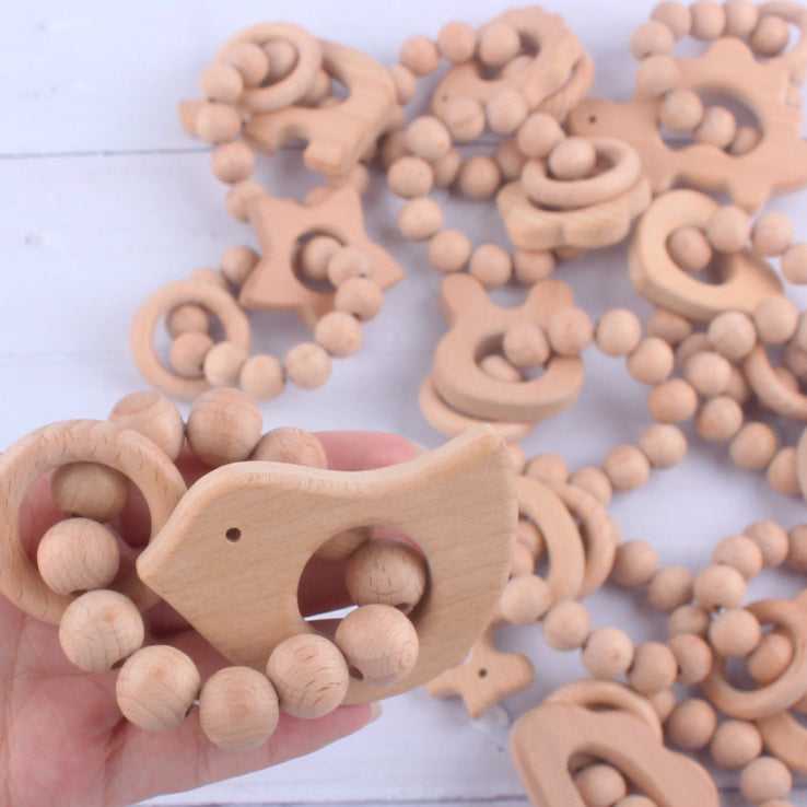 Beech Wood Teething Ring Ratle