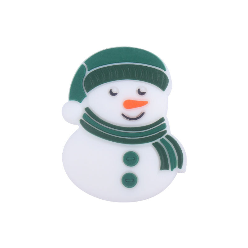 Snowman Silicone Beads - 30*25mm