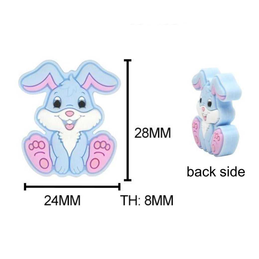 Rabbit Silicone Beads - 28*24mm