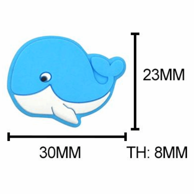 Whale Silicone Beads - 23*30mm
