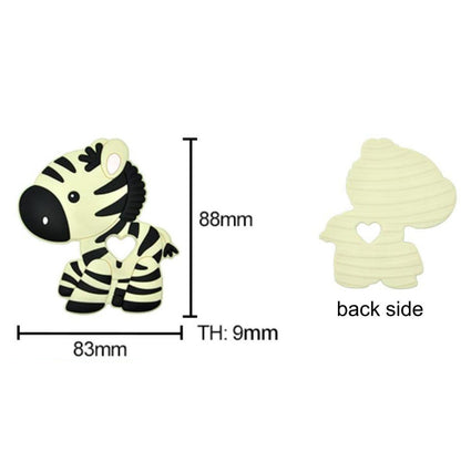 Zebra Silicone Teether Pendant