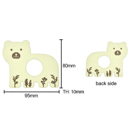 Polar Bear Silicone Teether Pendant