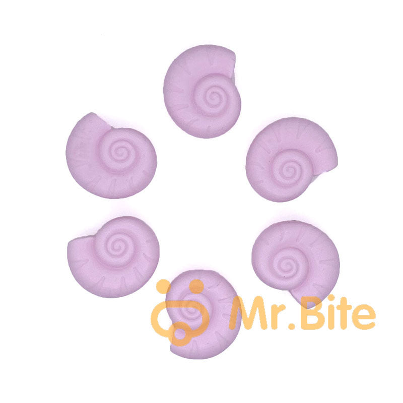 Snail Shell Silicone Beads 23*28mm