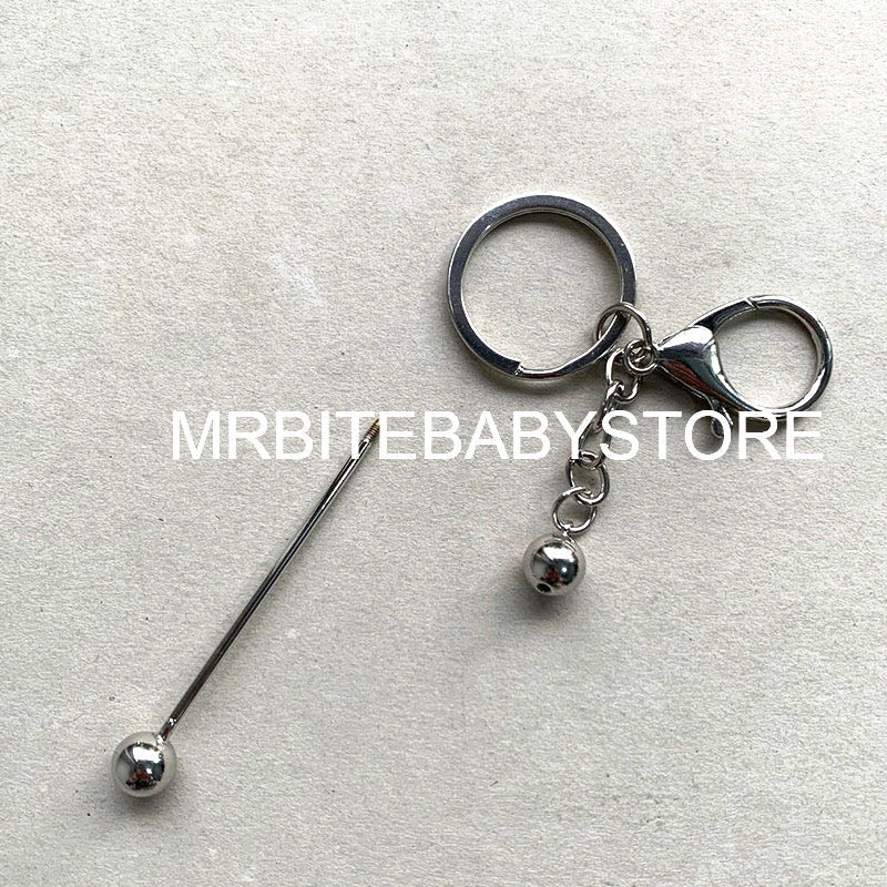5Pcs/Lot Beadable Keychain Bar