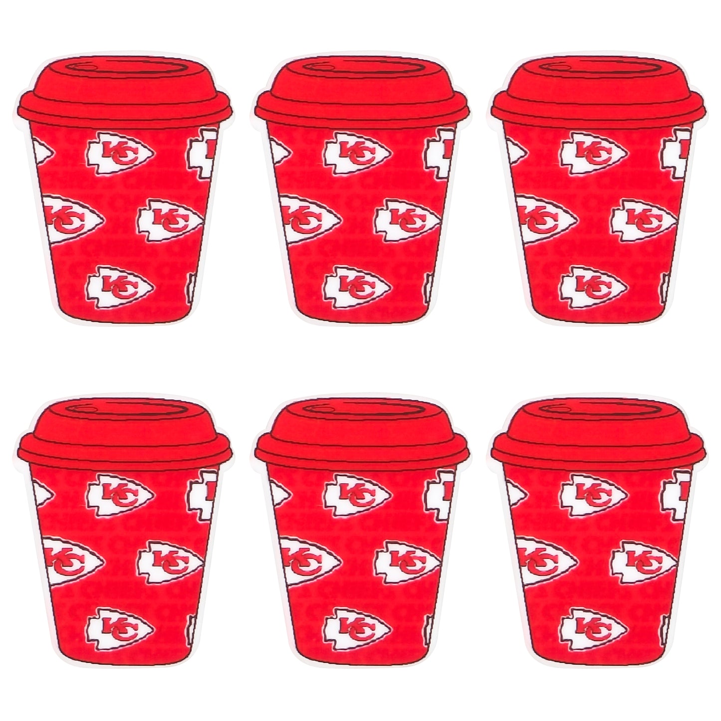 New Silicone Coffee Cup Football Team Focal Beads