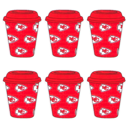 New Silicone Coffee Cup Football Team Focal Beads