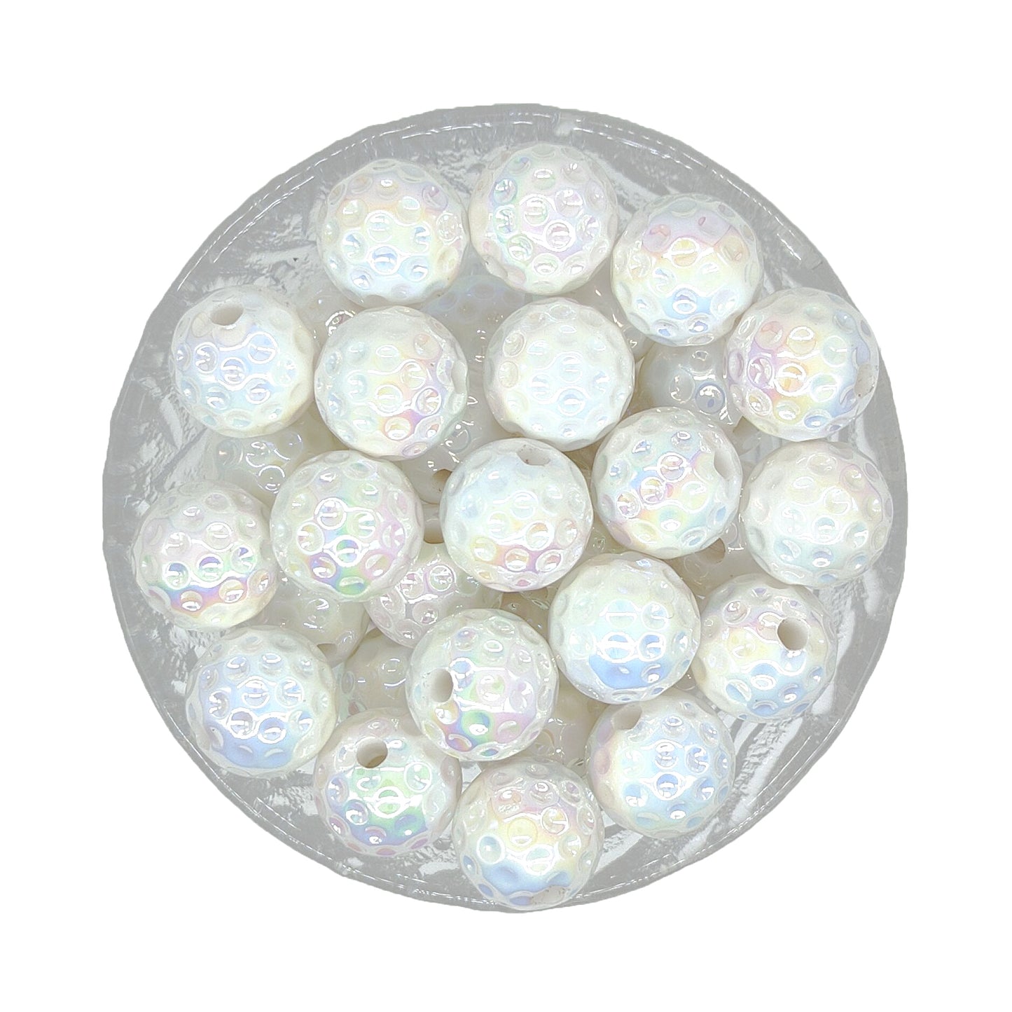 16mm UV Opal Golf Gumball Acrylic Beads