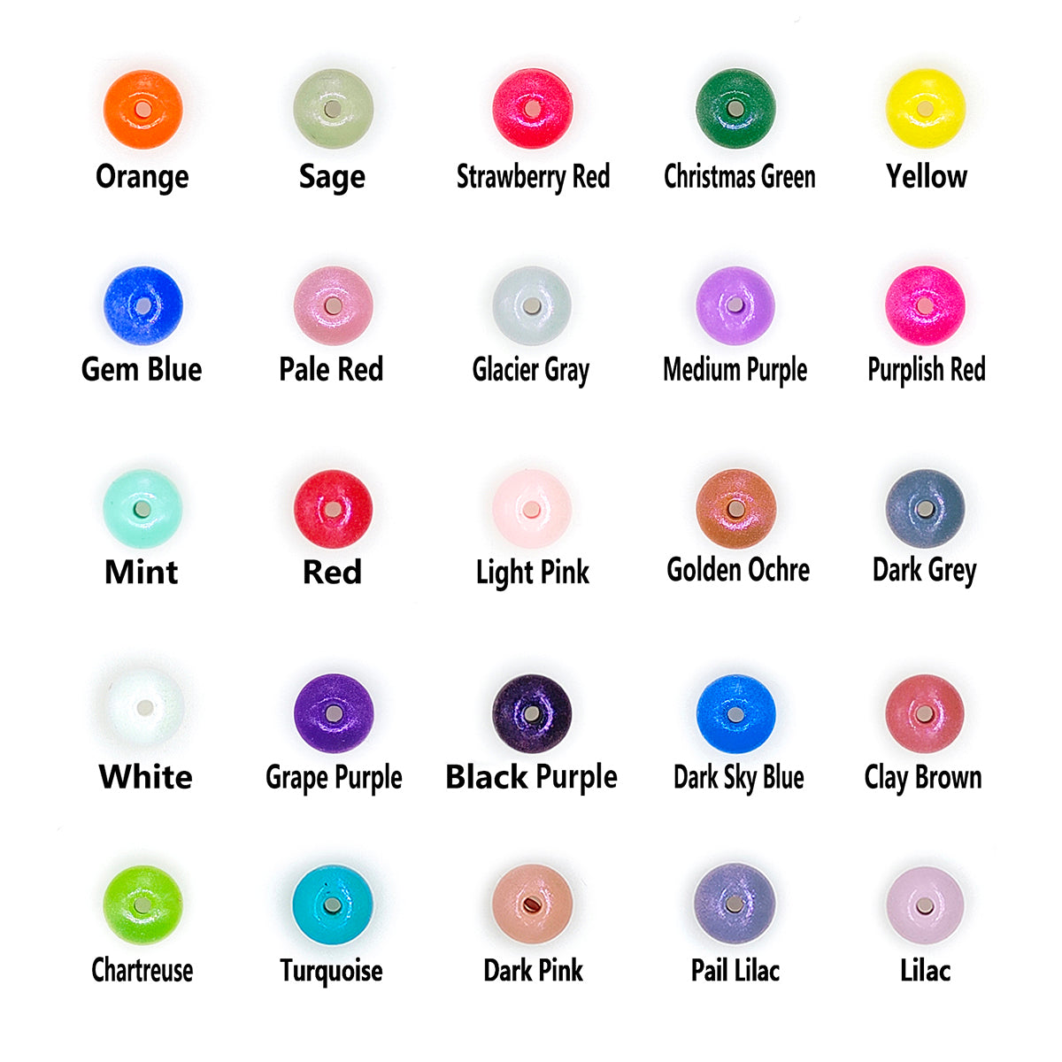 Opal Lentil Silicone Beads 12*7mm