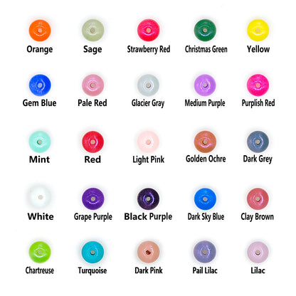 Opal Lentil Silicone Beads 12*7mm