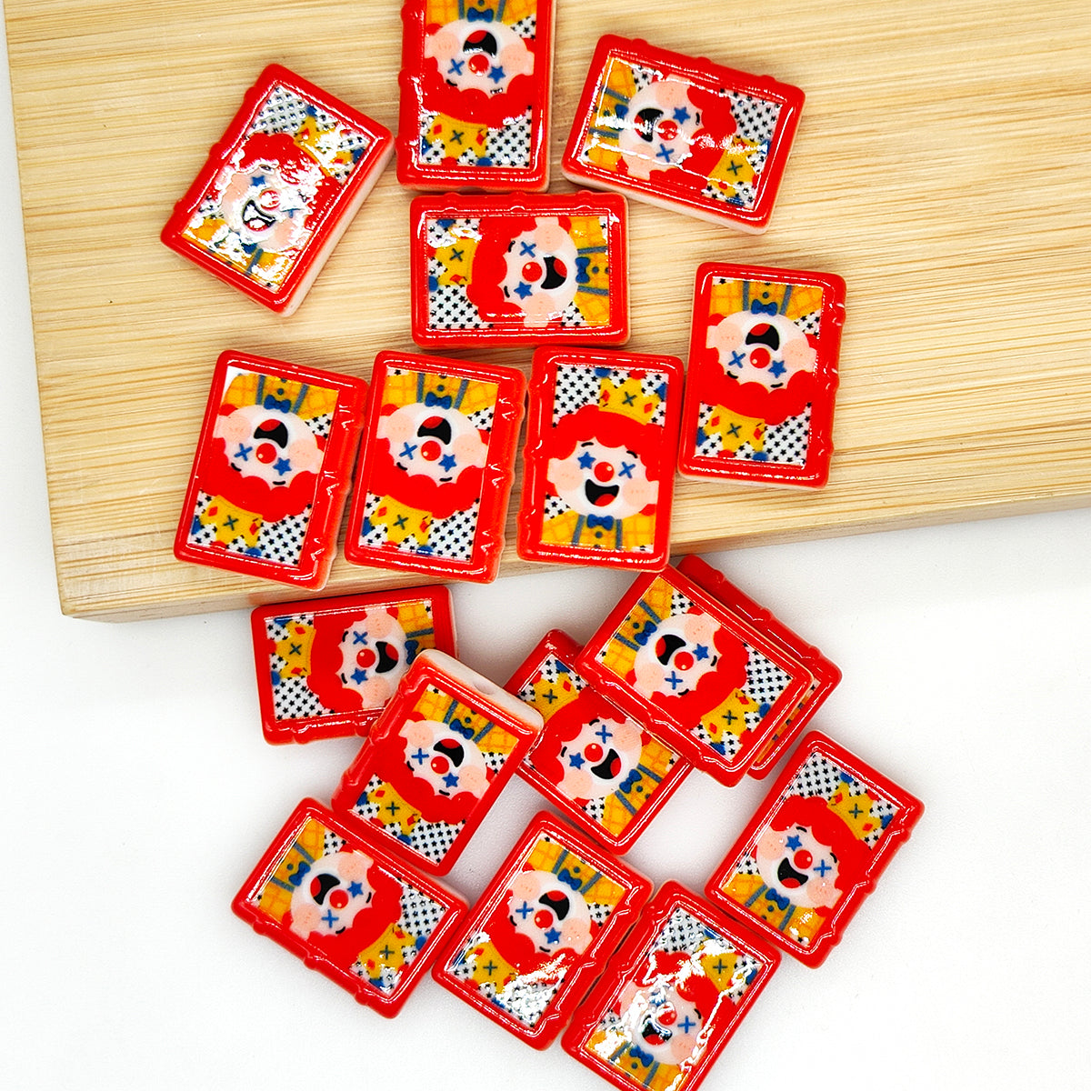 Rectangle Cards Acrylic Beads,Jewelry Making for Charm