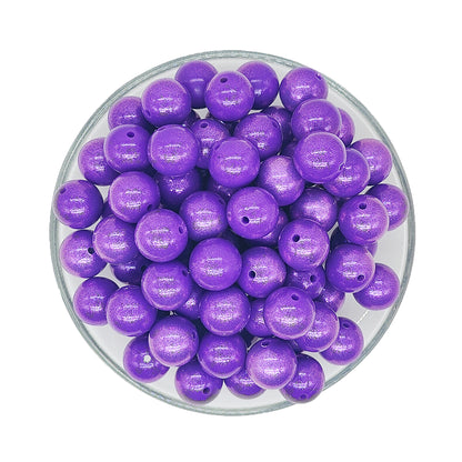 New 15mm Opal Round Glossy Silicone Beads