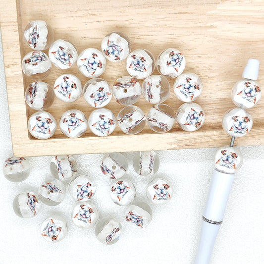 16mm Round Dog Acrylic Beads,Gumball Beads,Loose Bead