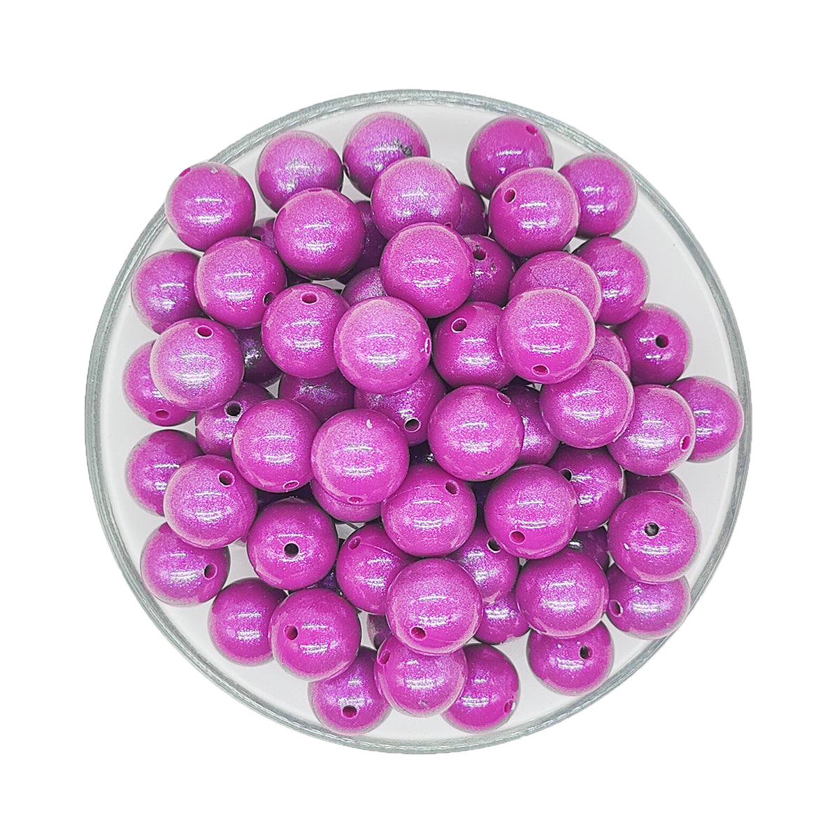 New 15mm Opal Round Glossy Silicone Beads