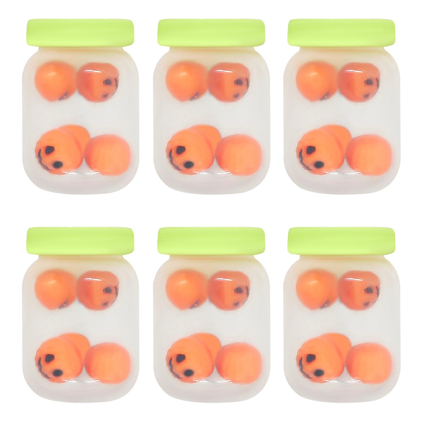 3D Pumpkin in Jar Halloween Focal