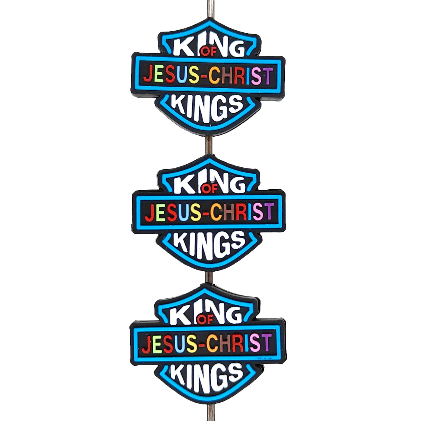 King of Kings Jesus Christ Silicone Focal Beads