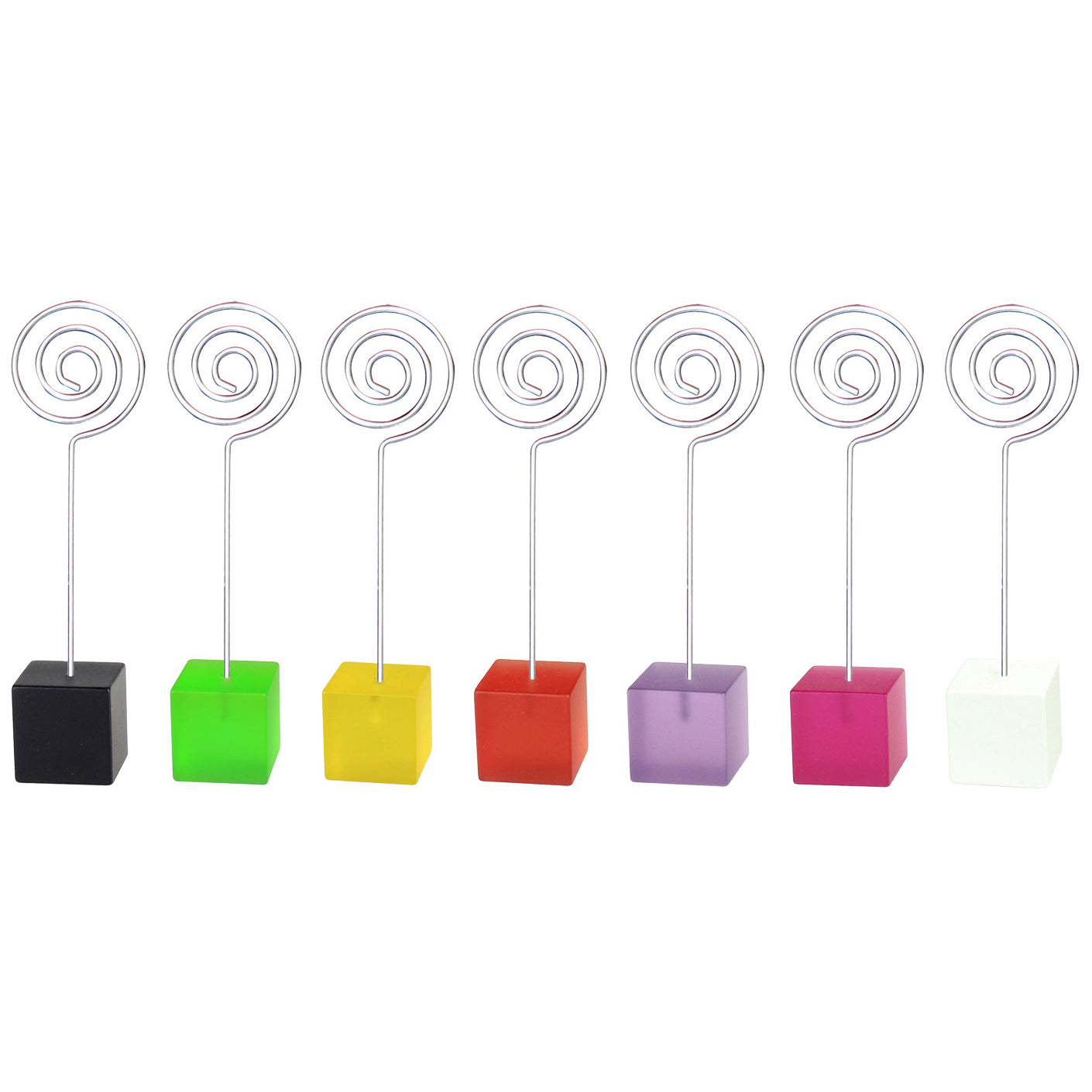 7Pcs/Lot Assorted Beadable Picture Card Holder Heart/Swirl Holder