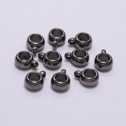 10mm Large Holes Spacers Bails,Bail Beads for Charms Pendants