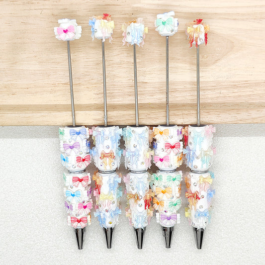 Bow Beadable Pen Charm Accessories Bulk