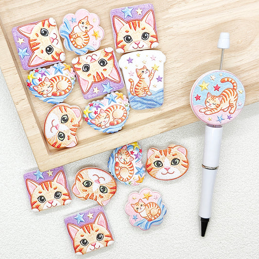 Cat Style Acrylic Focal Beads,Assorted Shaped Beads