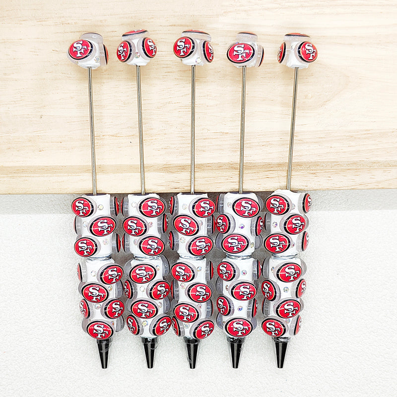 Fancy Football Team Beadable Pen DIY,Bar Blank