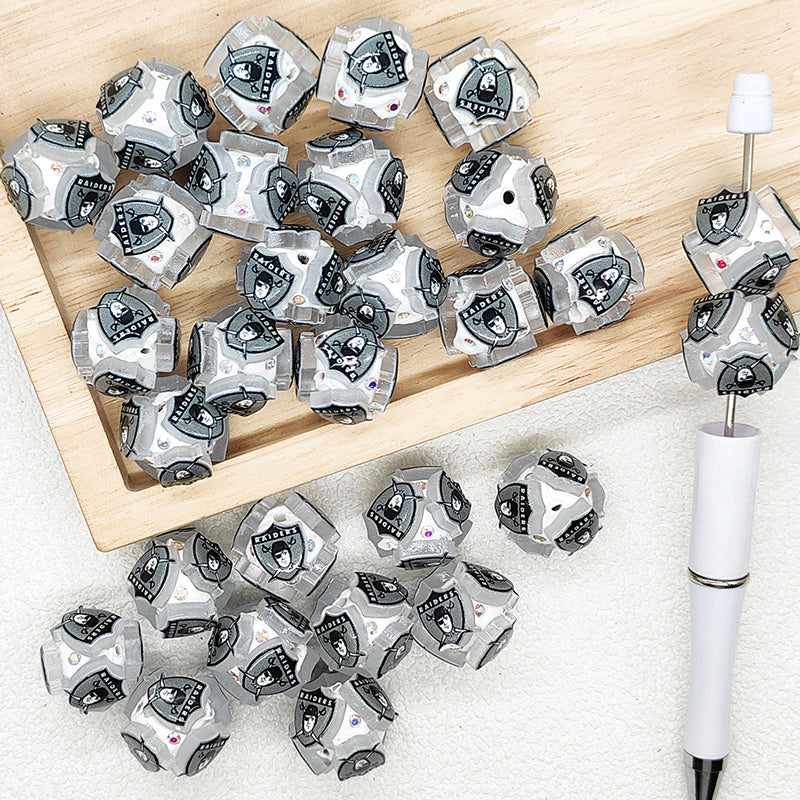 Football Team Fancy Polymer Clay Beads
