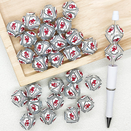 Football Team Fancy Polymer Clay Beads