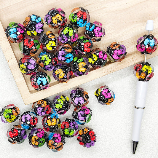 Multicolor Ladybug Polymer Clay Bling Beads,Fancy Beads