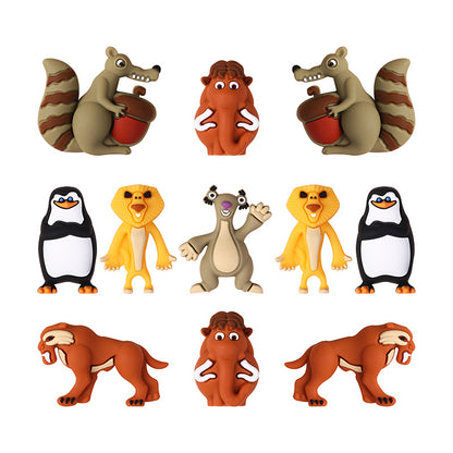 6Pcs/lot 3D animal focal beads
