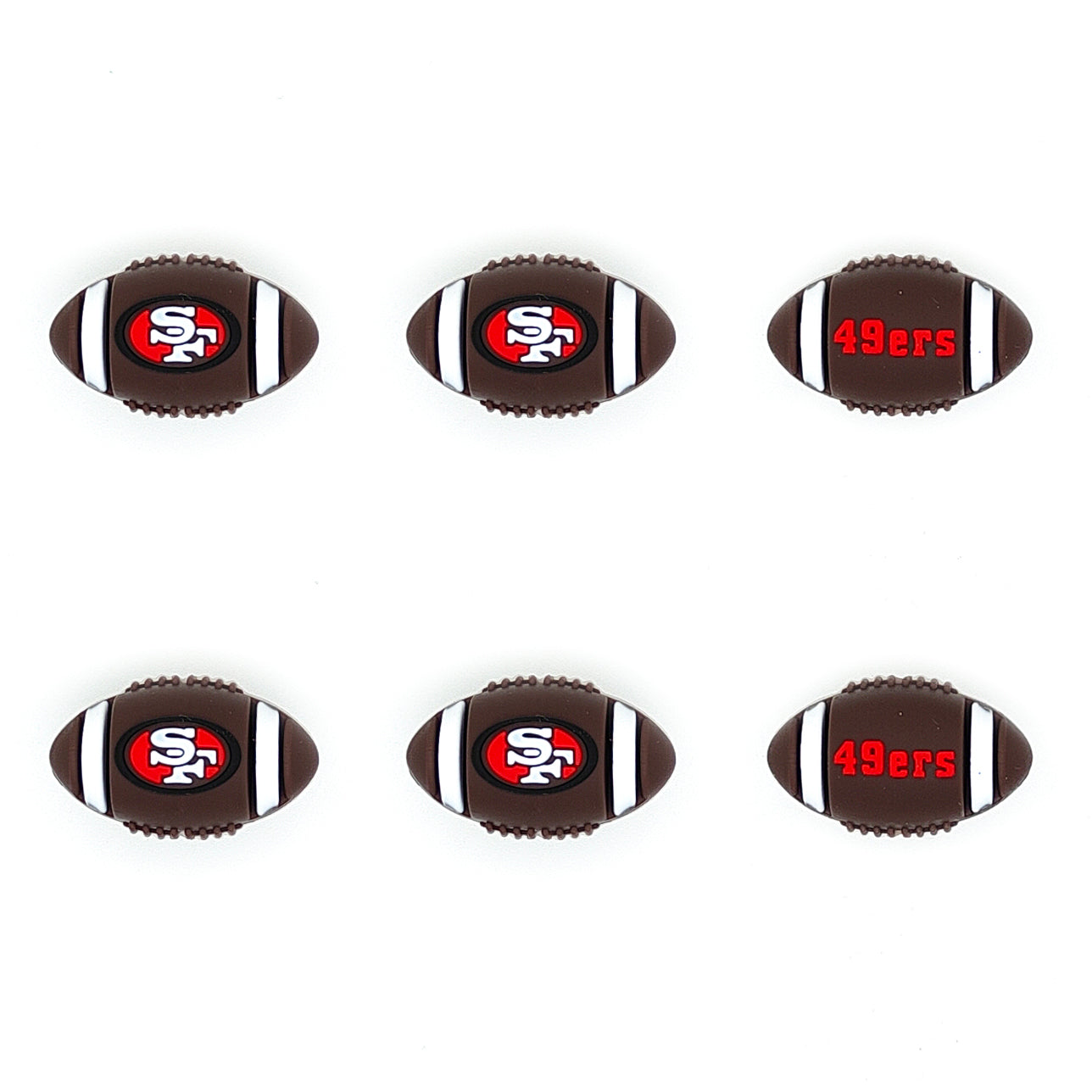 Football Team Focal Silicone Beads