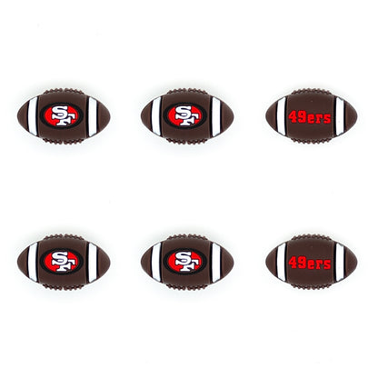 Football Team Focal Silicone Beads