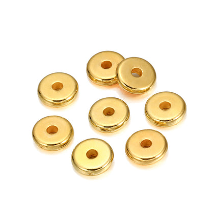 8mm CCB Flat Round Bead Spacer Loose Beads DIY Bracelet Jewelry Making Supplies