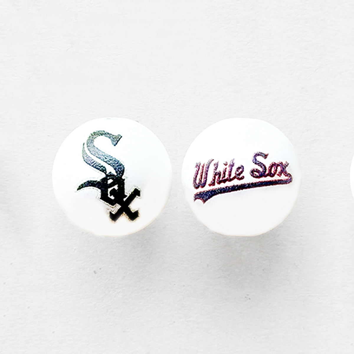 16mm Pearl Baseball Team Gumball Acrylic Beads
