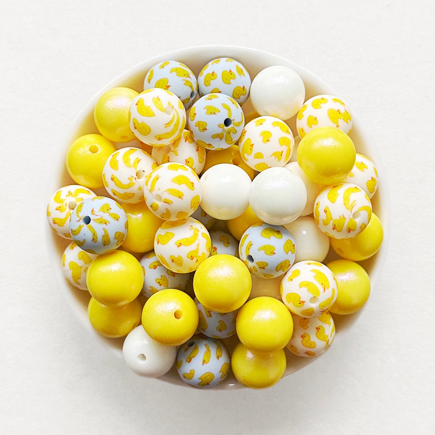 15mm Assorted Duck Silicone Beads Mix