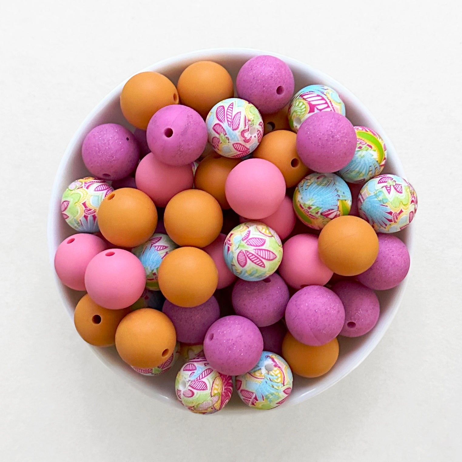 15mm Assorted Silicone Beads Mix