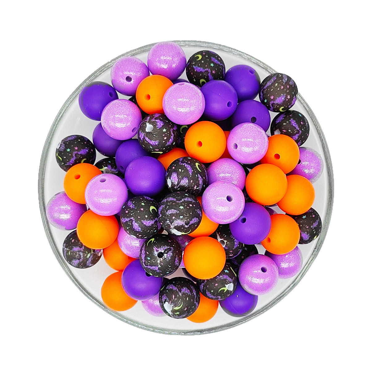 15mm Assorted Spooky Silicone Beads Mix