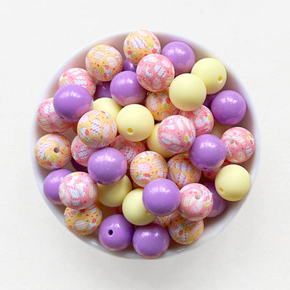 15mm Easter Assorted Loose Silicone Beads Mix