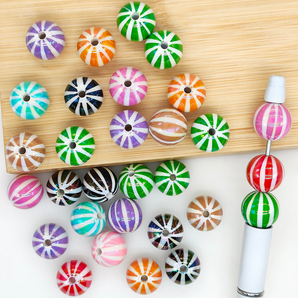 16mm UV Balloon Acrylic Beads,Mixed Color Gumball Beads