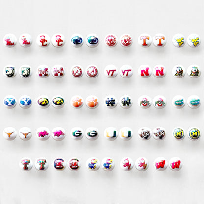 16mm UV College Football Team Gumball Acrylic Beads