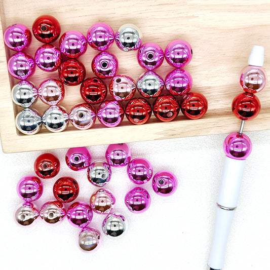 16mm Valentines Day Bubblegum Acrylic UV Gumball Beads Mix Color