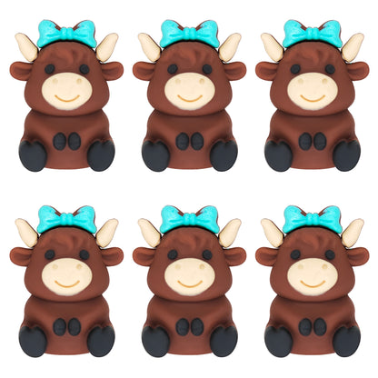 3D Highland Cow Bow Focal