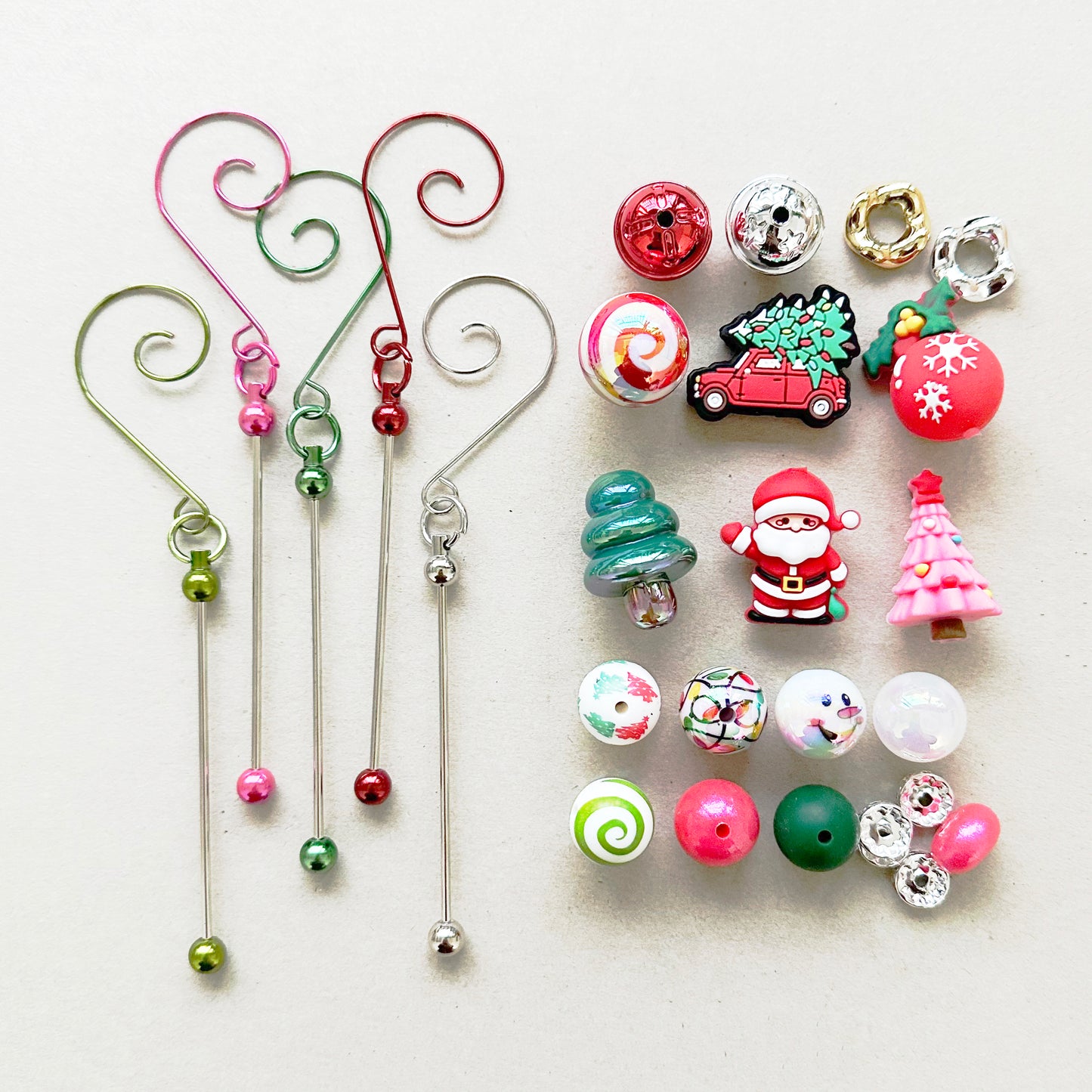 5 Sets DIY Beaded Christmas Tree Hook Kit