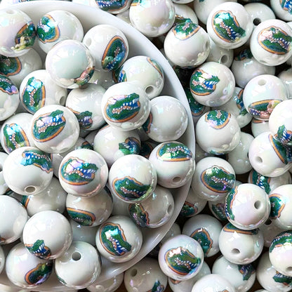 16mm UV College Football Team Gumball Acrylic Beads