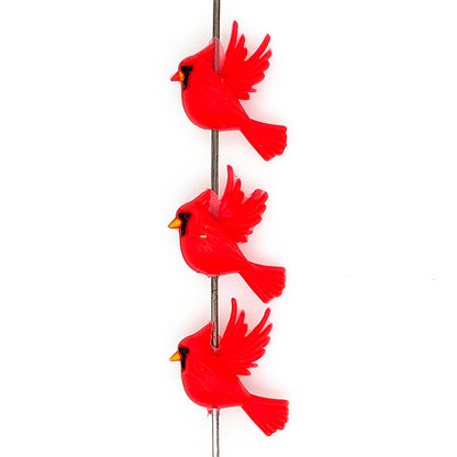 3D Cardinal Red Bird Focal